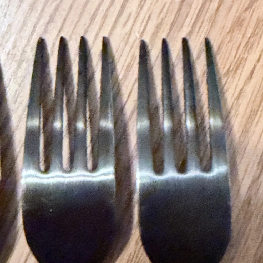 Sleek Herdmar Portugal Matte Black Fork Set (5) for Modern Dining
